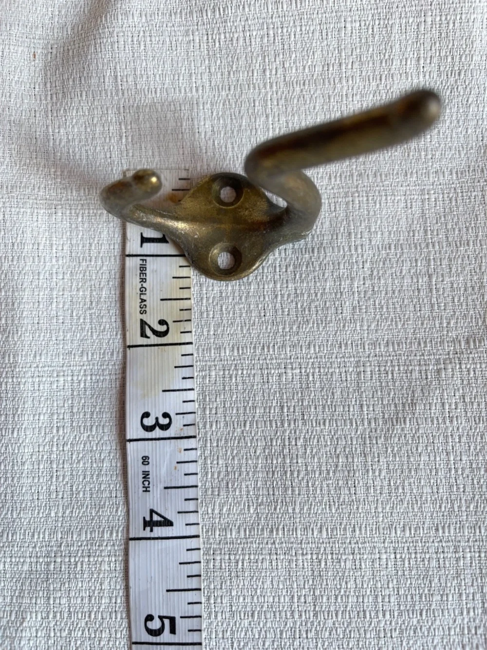 Antique Brass Double Wall Hook - Picture 7 of 7